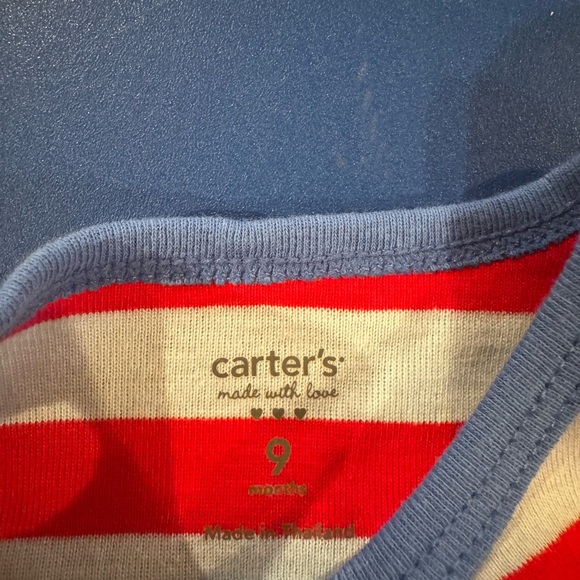 Carter's Red and Blue Fire Truck Bodysuit Set - Picture 3 of 4